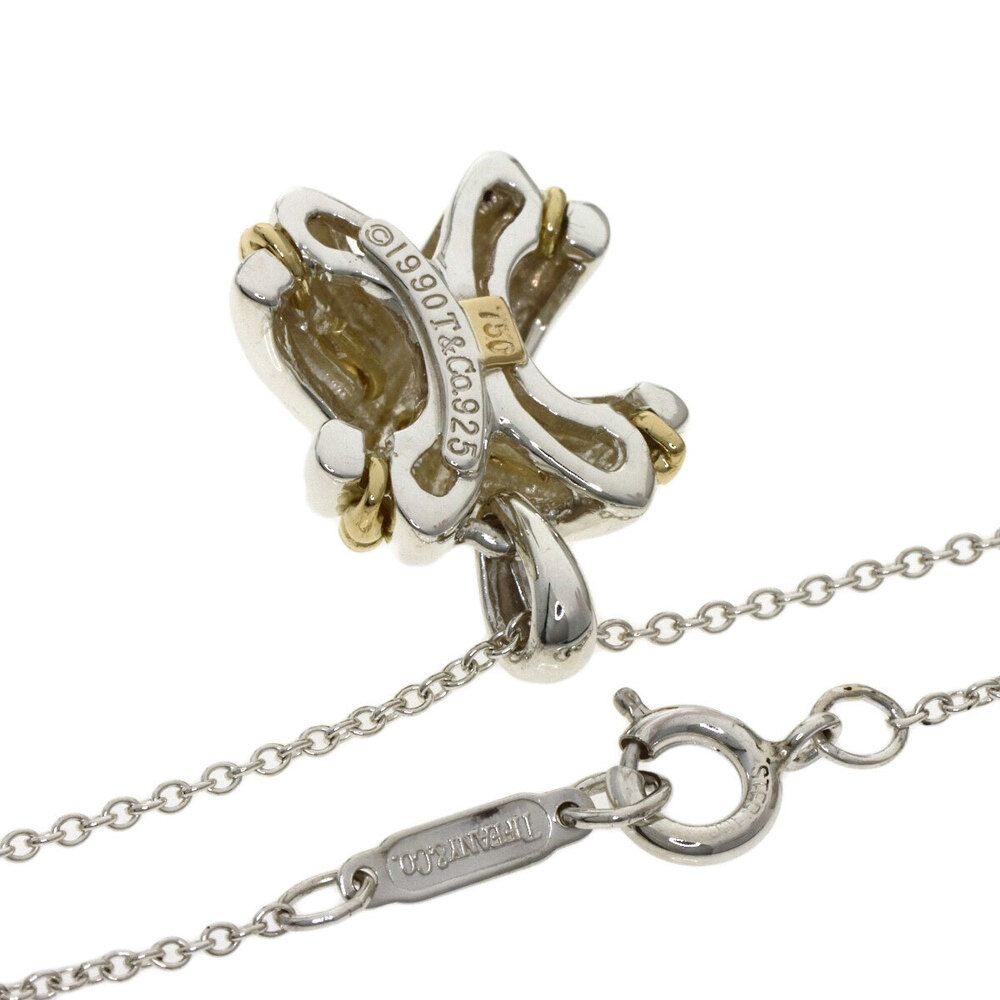 Tiffany Signature Necklace Silver Yellow Gold Co